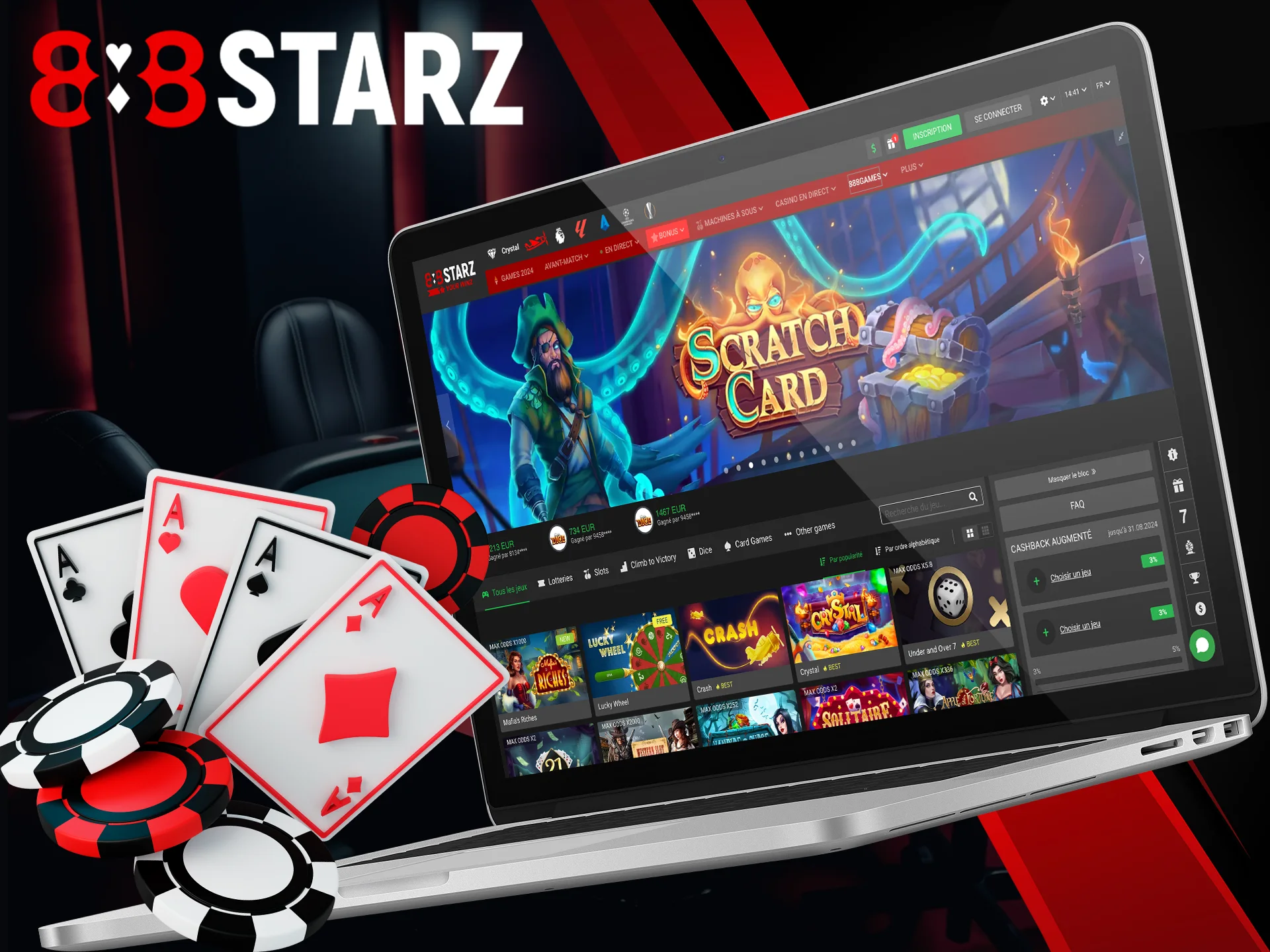Discover 888Starz games.