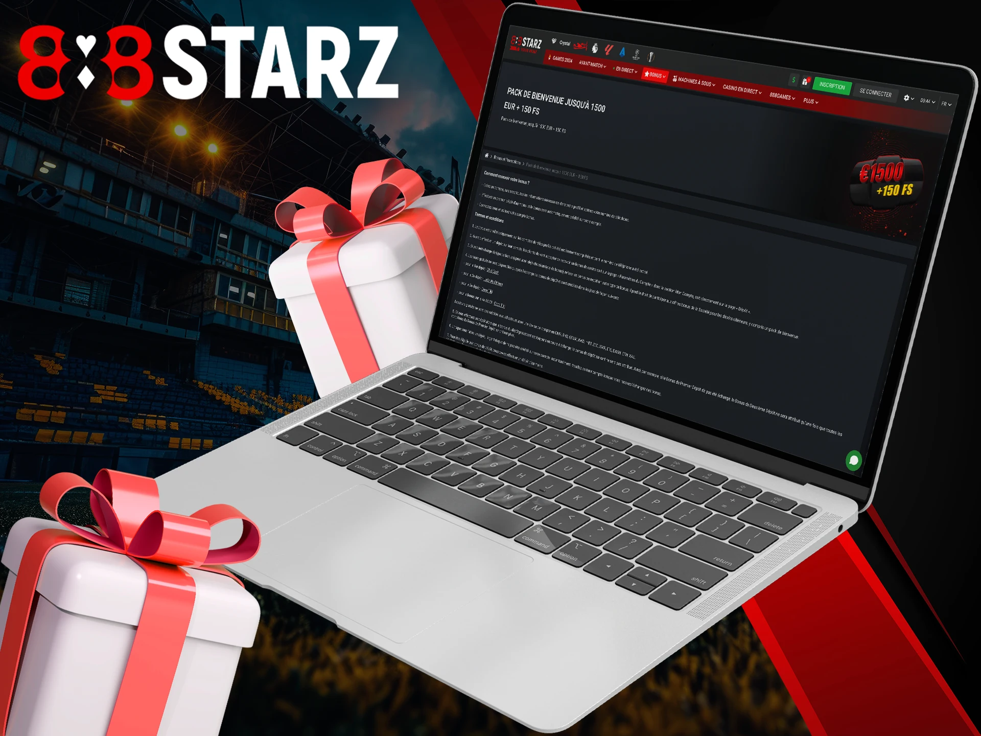 A welcome bonus is already waiting for you at 888Starz.