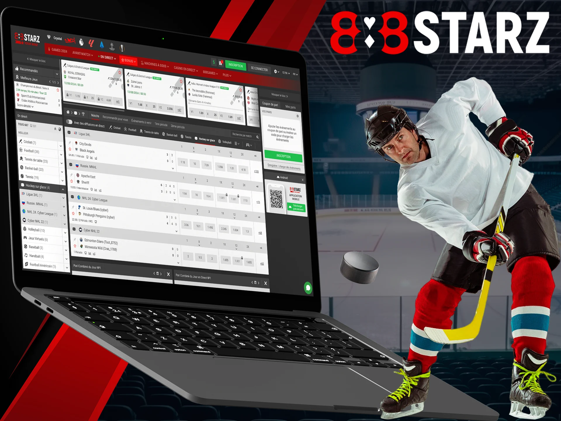 Best field hockey odds at 888Starz.