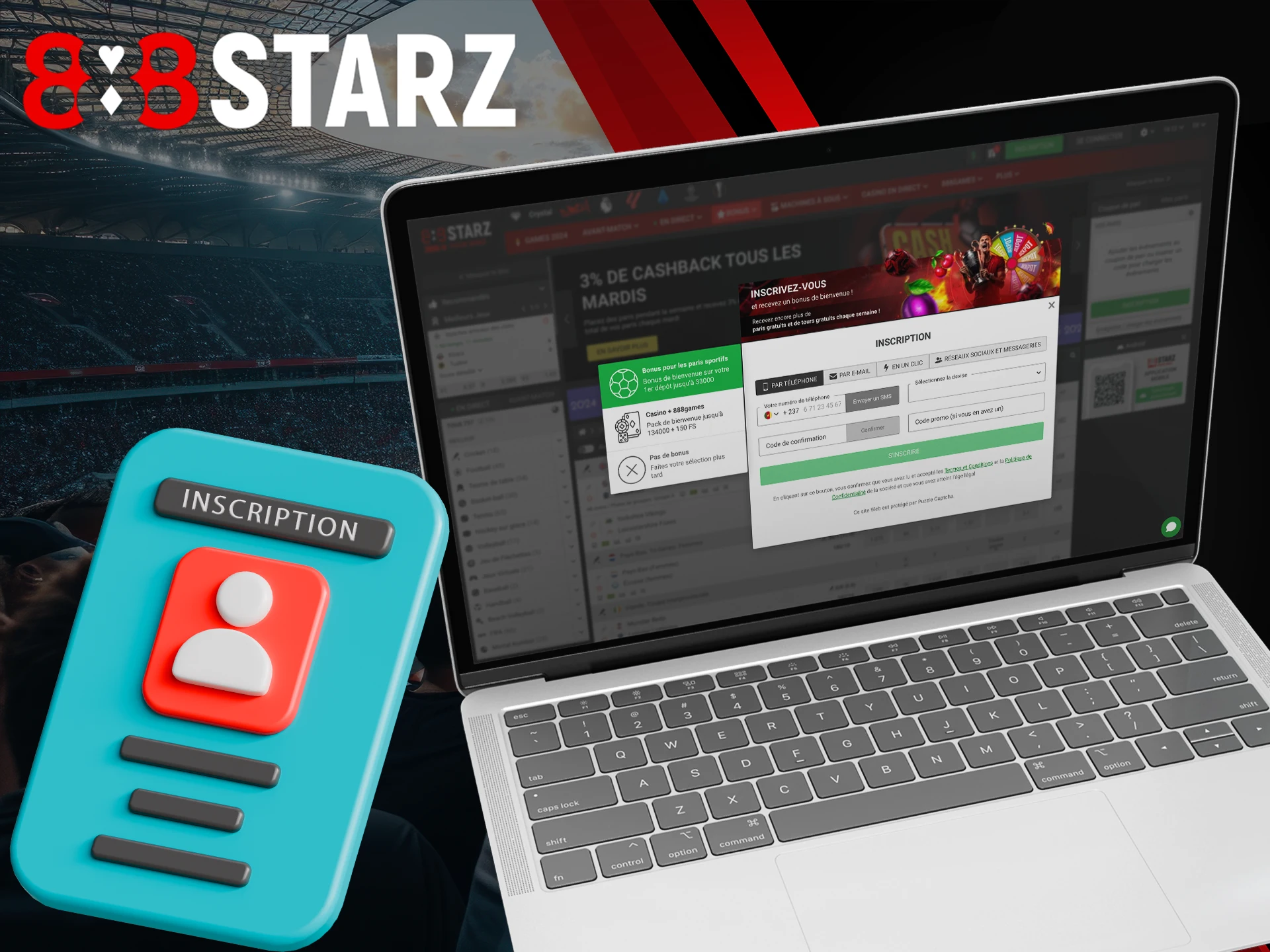 Register at 888Starz and place your bets.