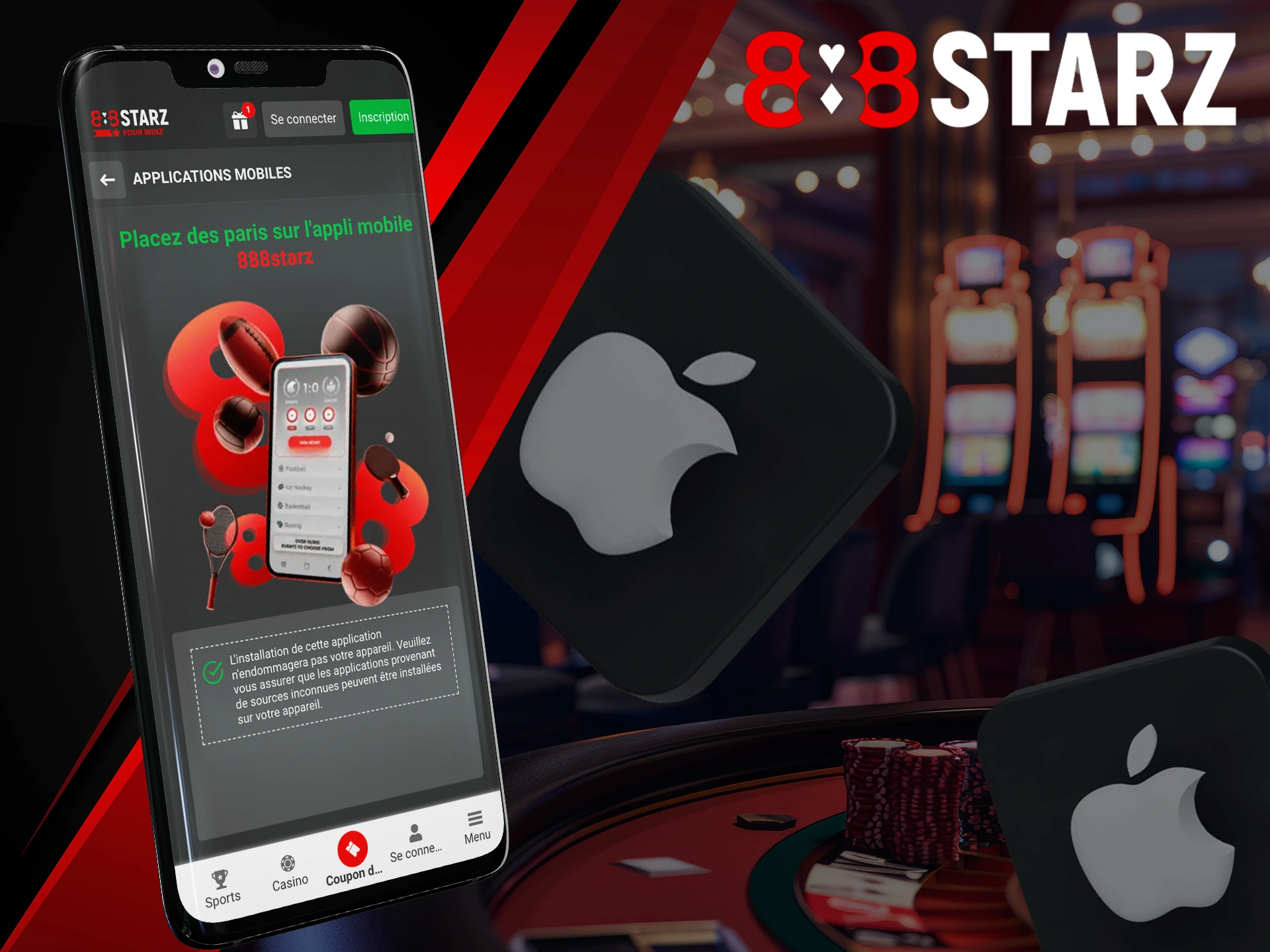Play and win at 888Starz on your iOS device.