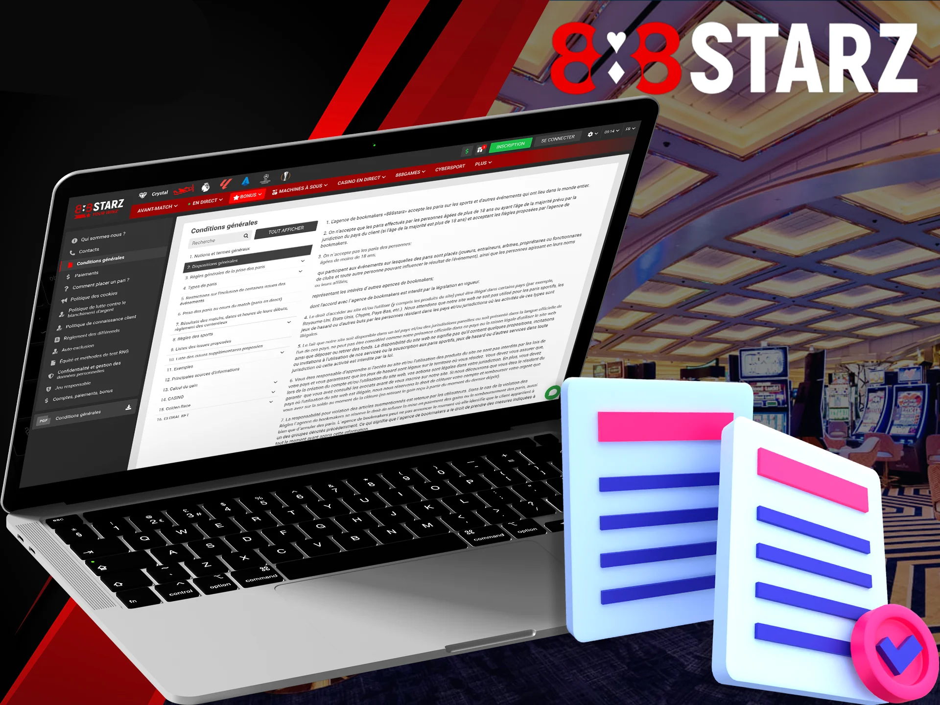 Familiarize yourself with the basic rules of 888Starz.