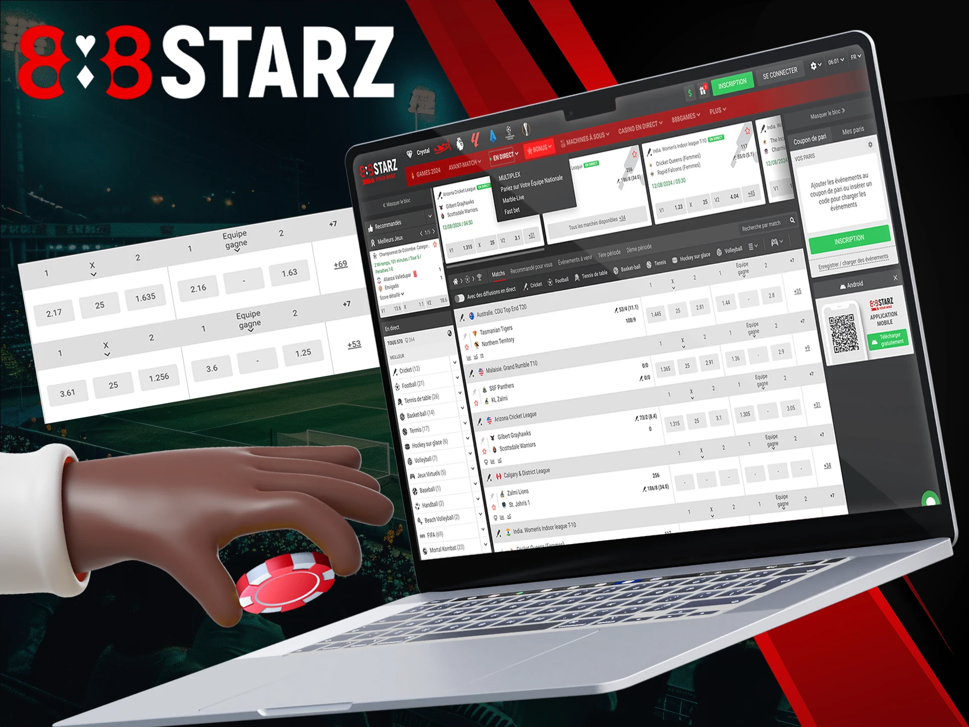 Place your bets at 888Starz and become a champion.