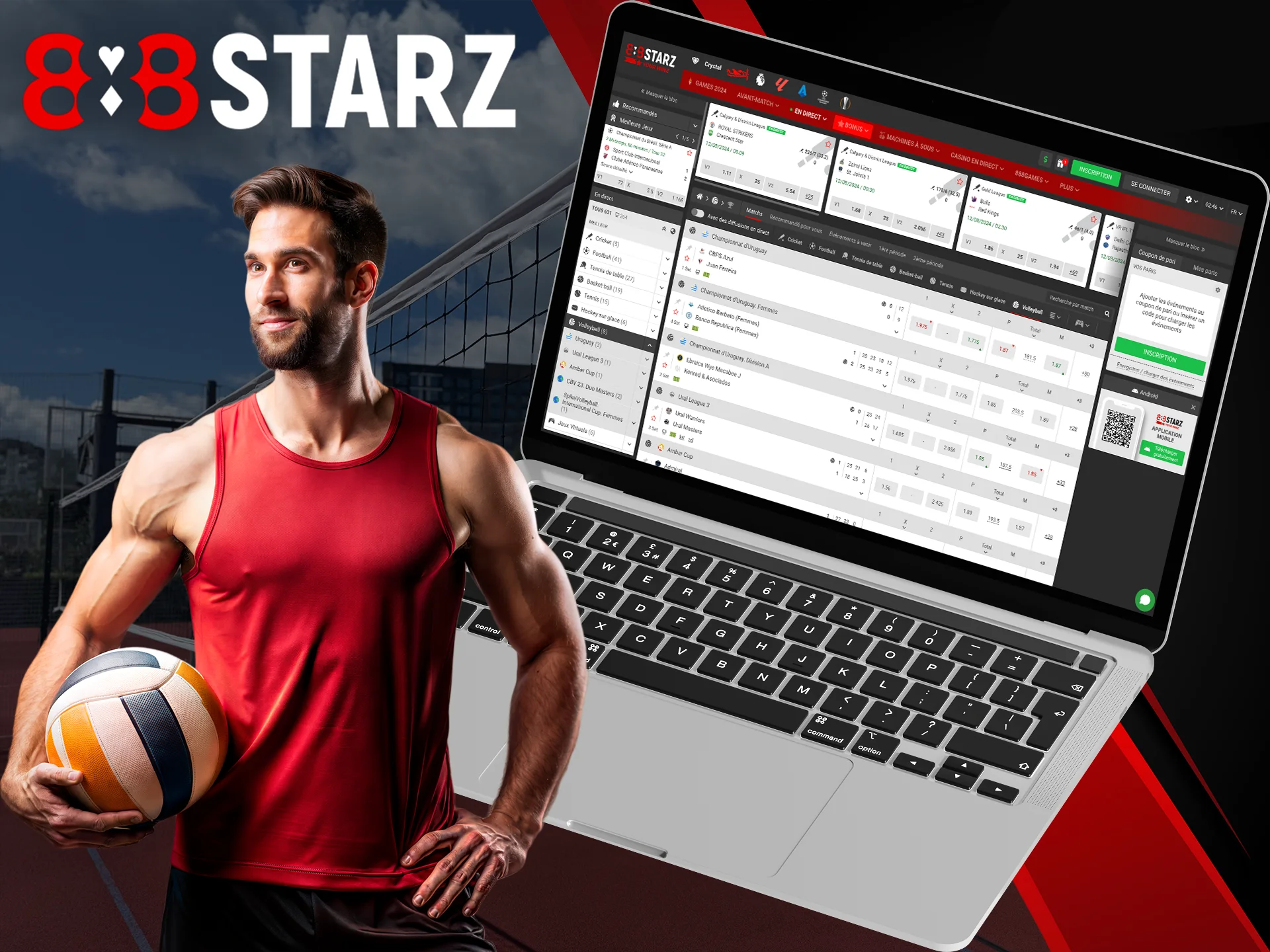 Choose to bet on volleyball with 888Starz and get richer.